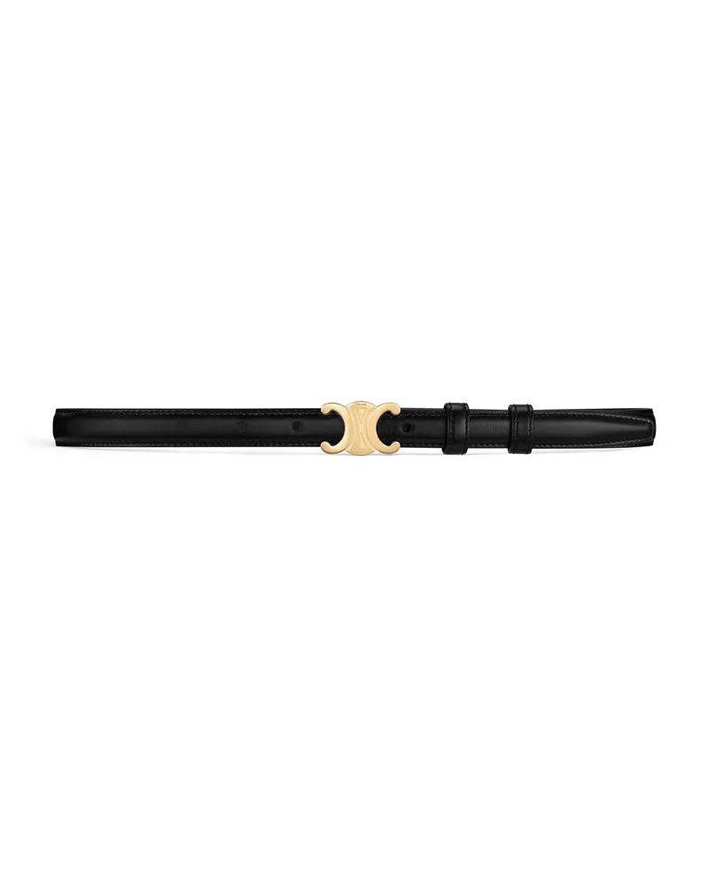 Celine Schmaler Triomphe Gürtel Black
