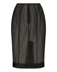 Dolce & Gabbana Midi-Bleistiftrock Black