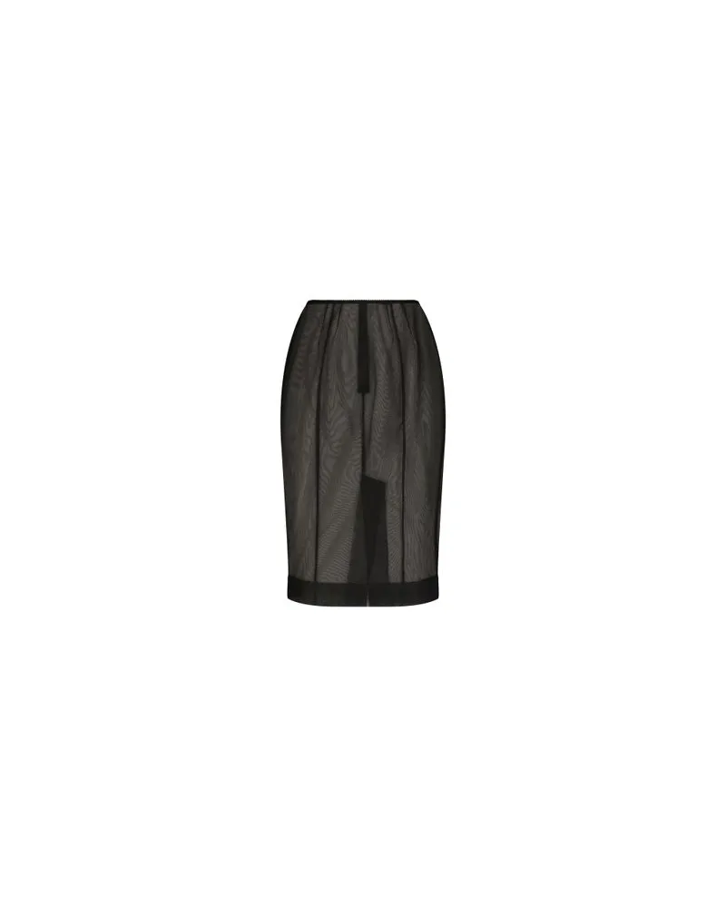 Dolce & Gabbana Midi-Bleistiftrock Black