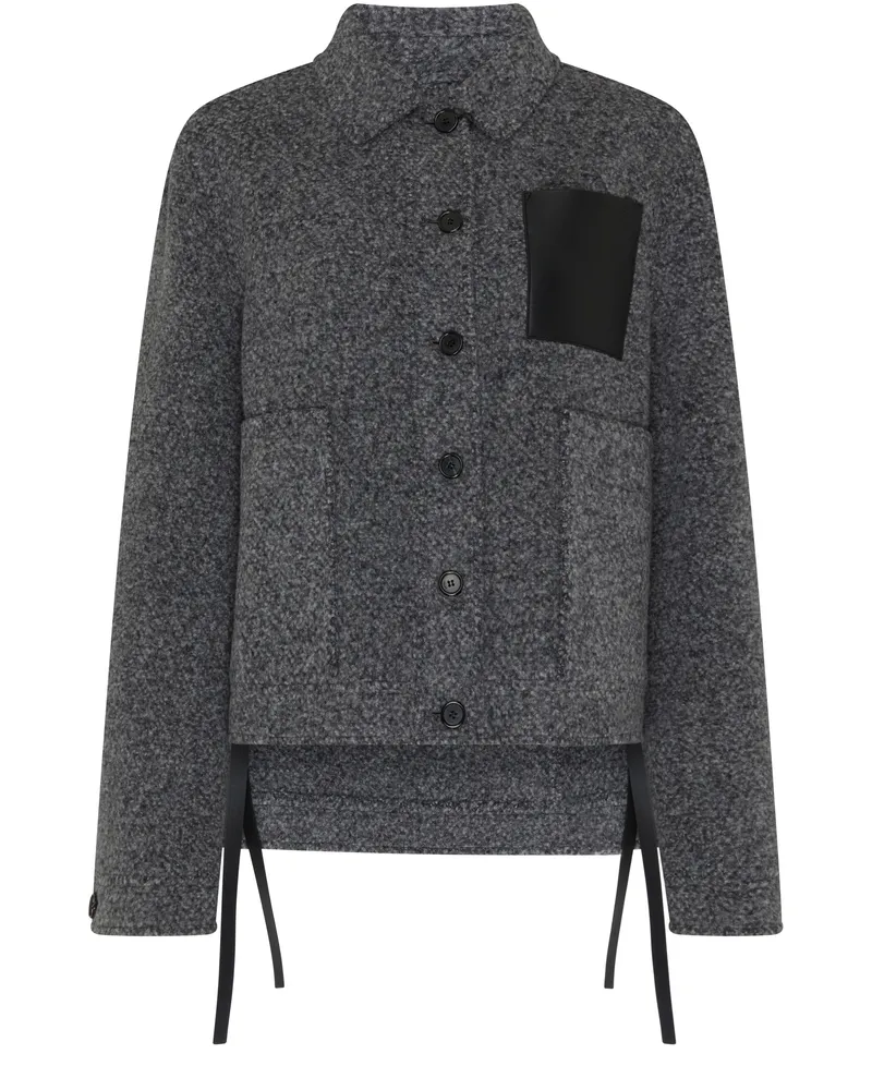 Loewe Utility-Jacke aus Wolle 