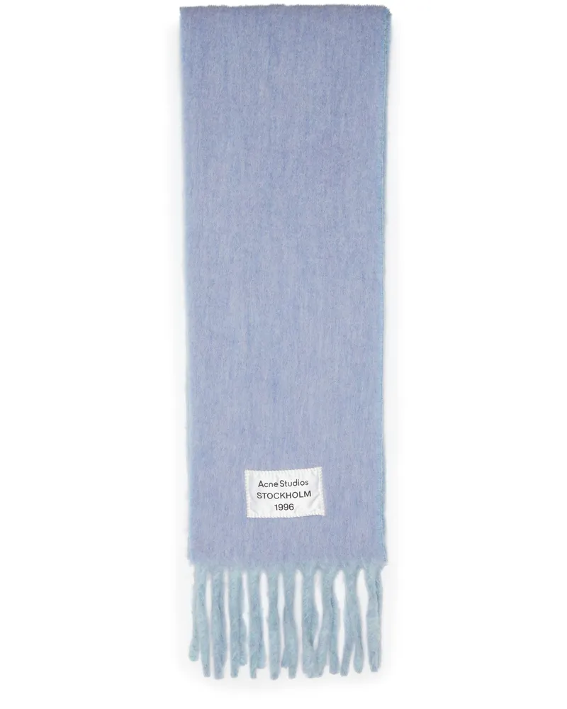 Acne Studios Fransenschal Blue