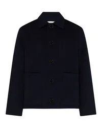 AMI Paris Geknöpfte Jacke Navy