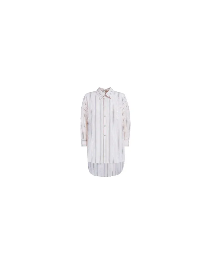 Marni Gestreiftes Shirt White