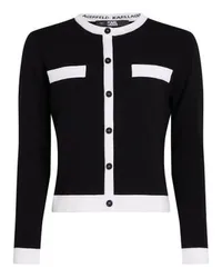 Karl Lagerfeld Langärmeliger Cardigan Black