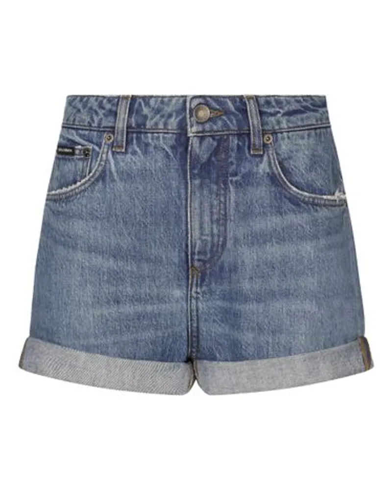 Dolce & Gabbana Denim-Shorts Multicolor