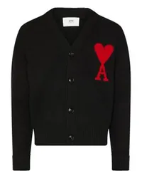 AMI Paris Cardigan Ami De Cœur Black