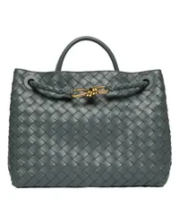 Bottega Veneta Tasche Andiamo im Mediumformat Grey