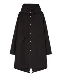 Jil Sander Parka mit logo Black