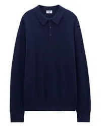 Filippa K Gestricktes Poloshirt Navy