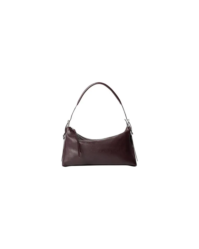Christophe Lemaire Baguette-Tasche aus Leder mit Gürtel Red