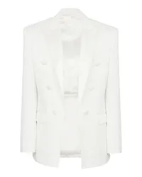 Balmain Jacke 6 Knöpfe White