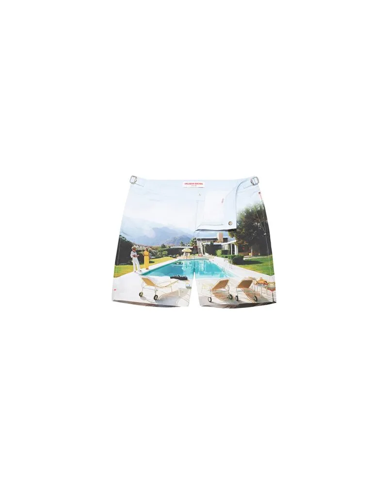 Orlebar Brown Badeshorts Bulldog Photographic Blue