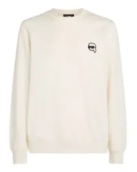 Karl Lagerfeld Karl Ikonik Sweatshirt mit Patch Beige