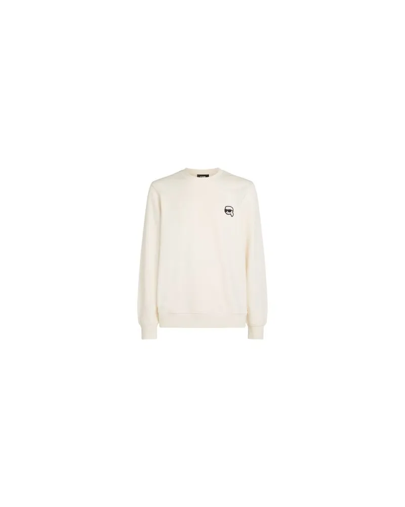 Karl Lagerfeld Karl Ikonik Sweatshirt mit Patch Beige