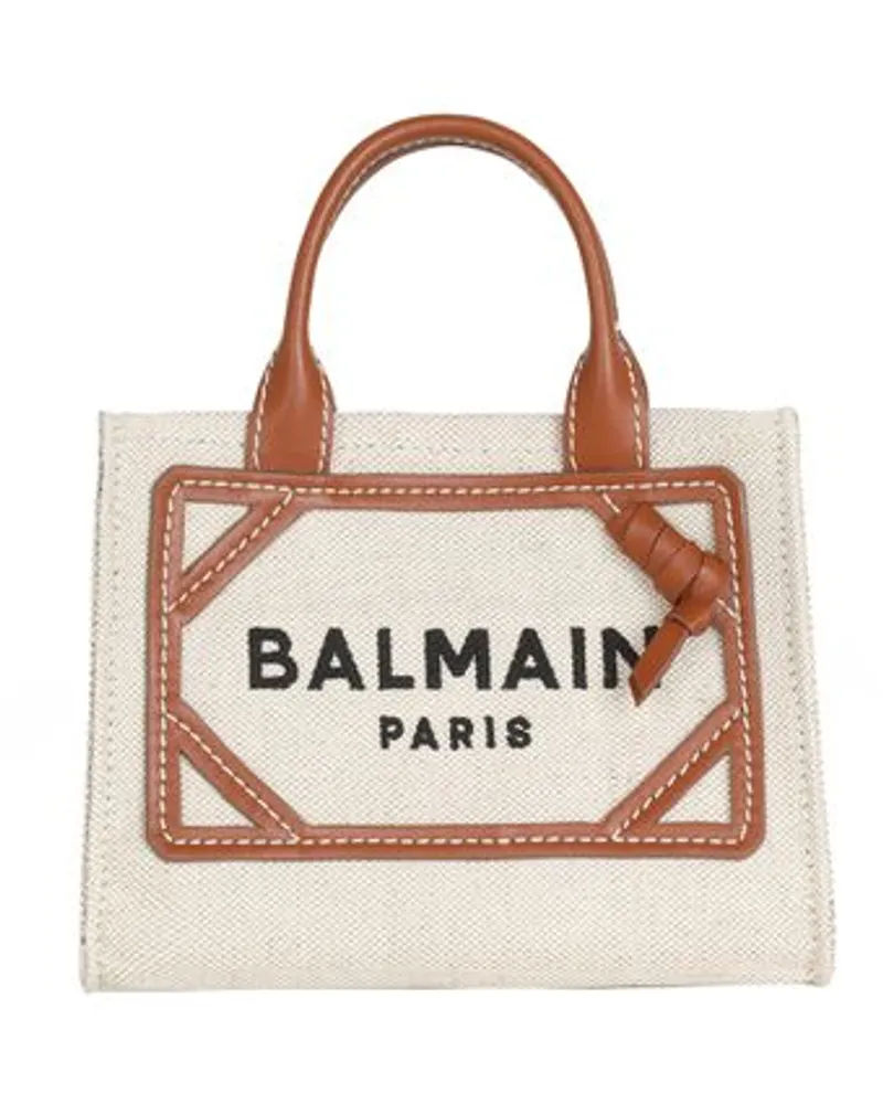 Balmain Shopping-Tasche B-Army mini Brown