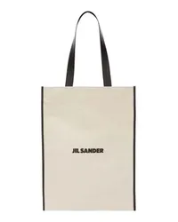 Jil Sander Flat Shopper Mittelgroße White