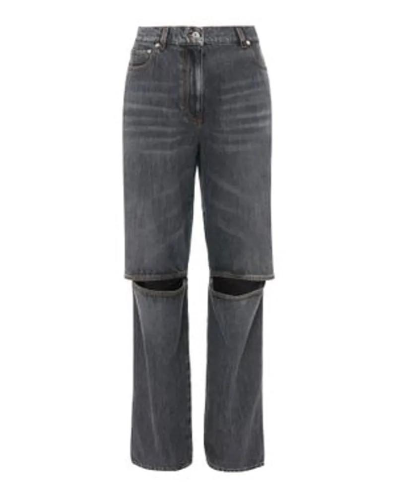 J.W.Anderson Bootcut-Jeans mit ausgeschnittenem Knie Grey