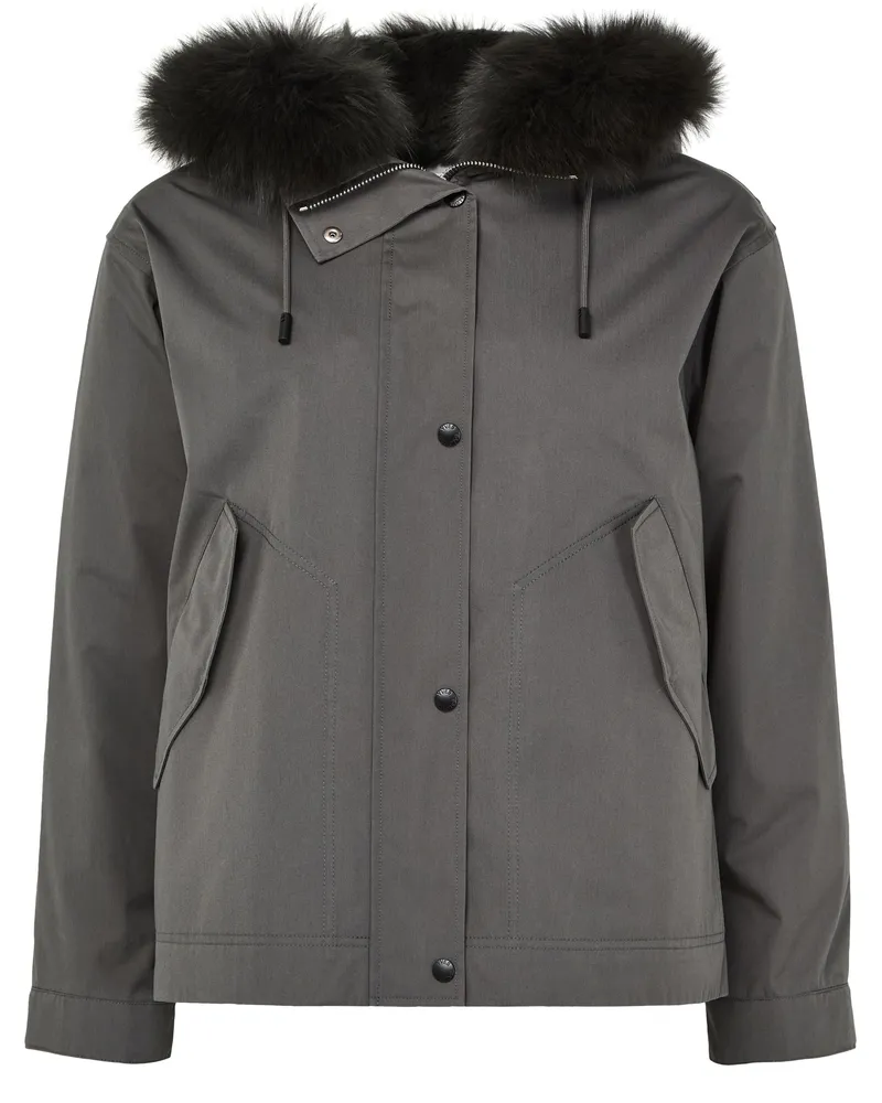 Yves Salomon Kapuzenjacke aus Baumwolle 