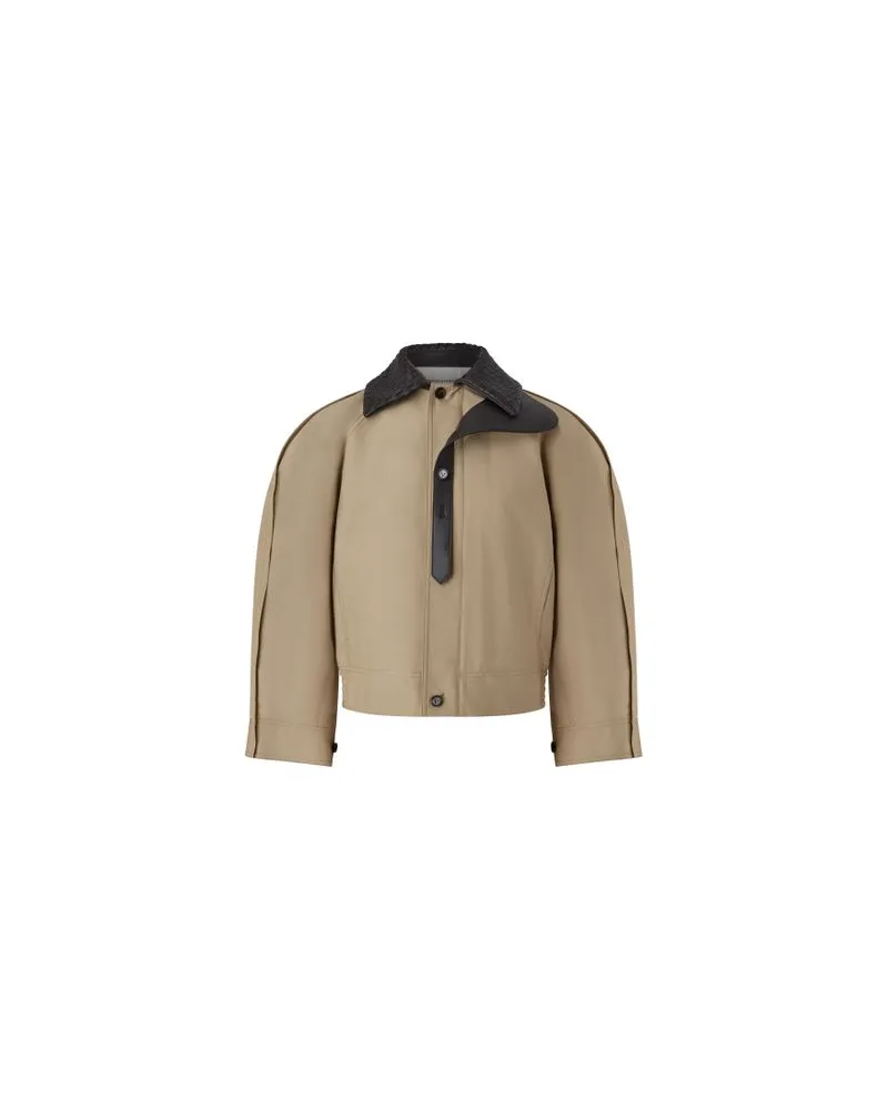 Bottega Veneta Baumwoll-Blouson Beige
