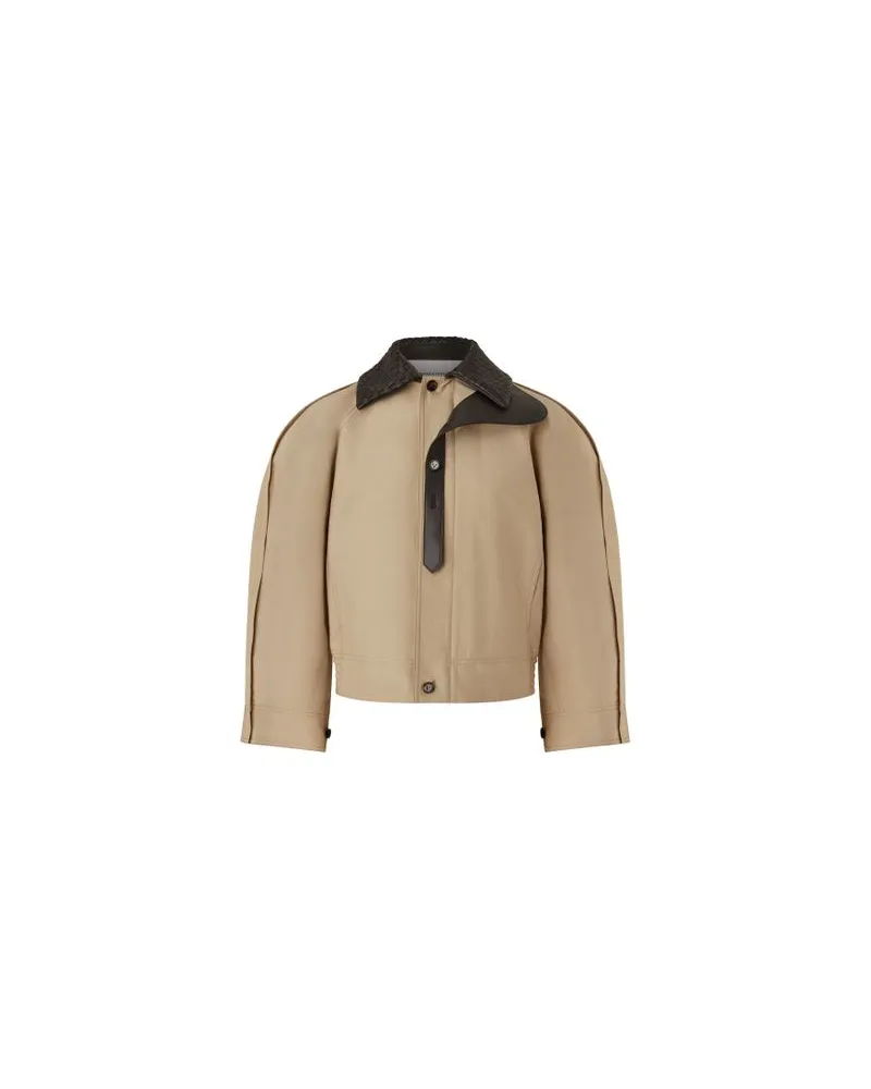 Bottega Veneta Baumwoll-Blouson Beige