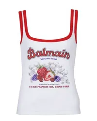 Balmain Tanktop mit Printmotiv Früchte White