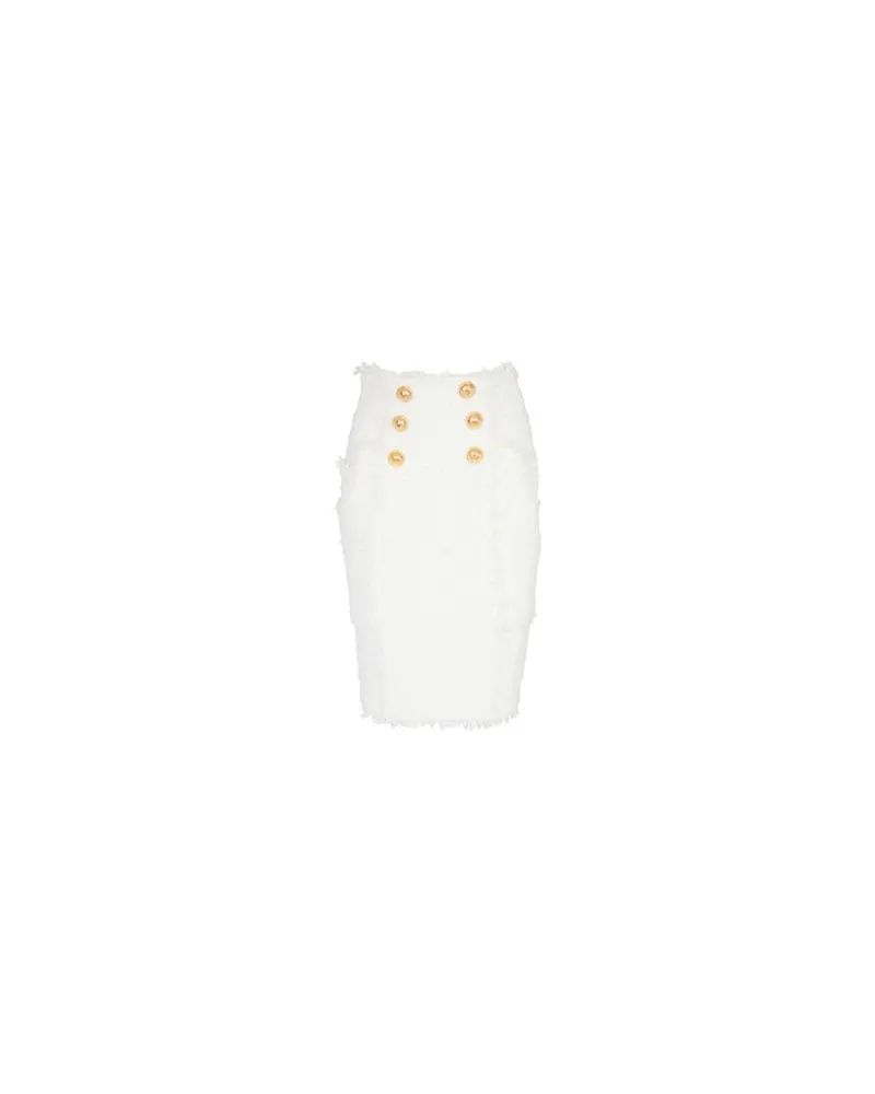 Balmain Bleistiftrock White