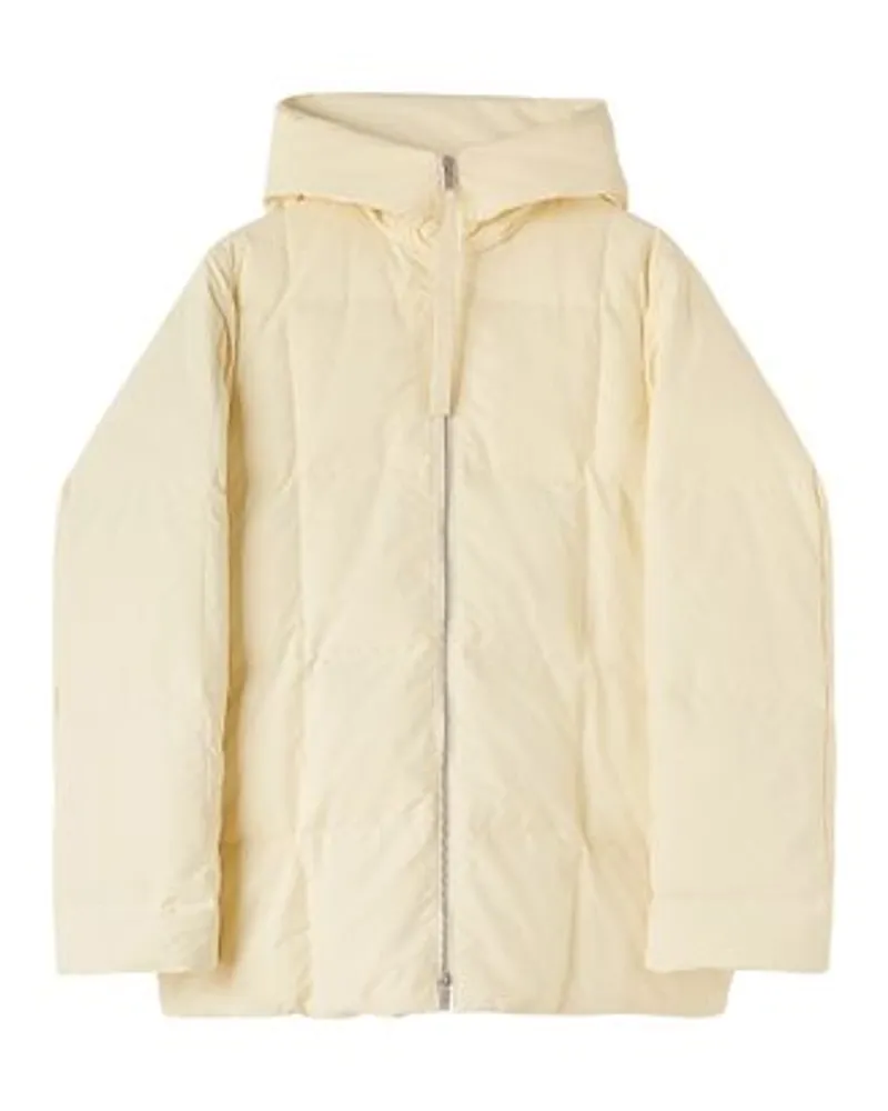 Jil Sander Gesteppte Daunenjacke Beige