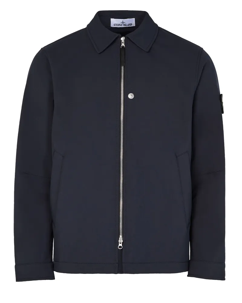 Stone Island Jacke mit Logoaufnäher 