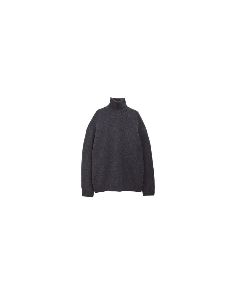 Filippa K Strukturierter Rollkragenpullover Grey