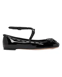 Valentino Garavani Ballerinas Rockstud Black