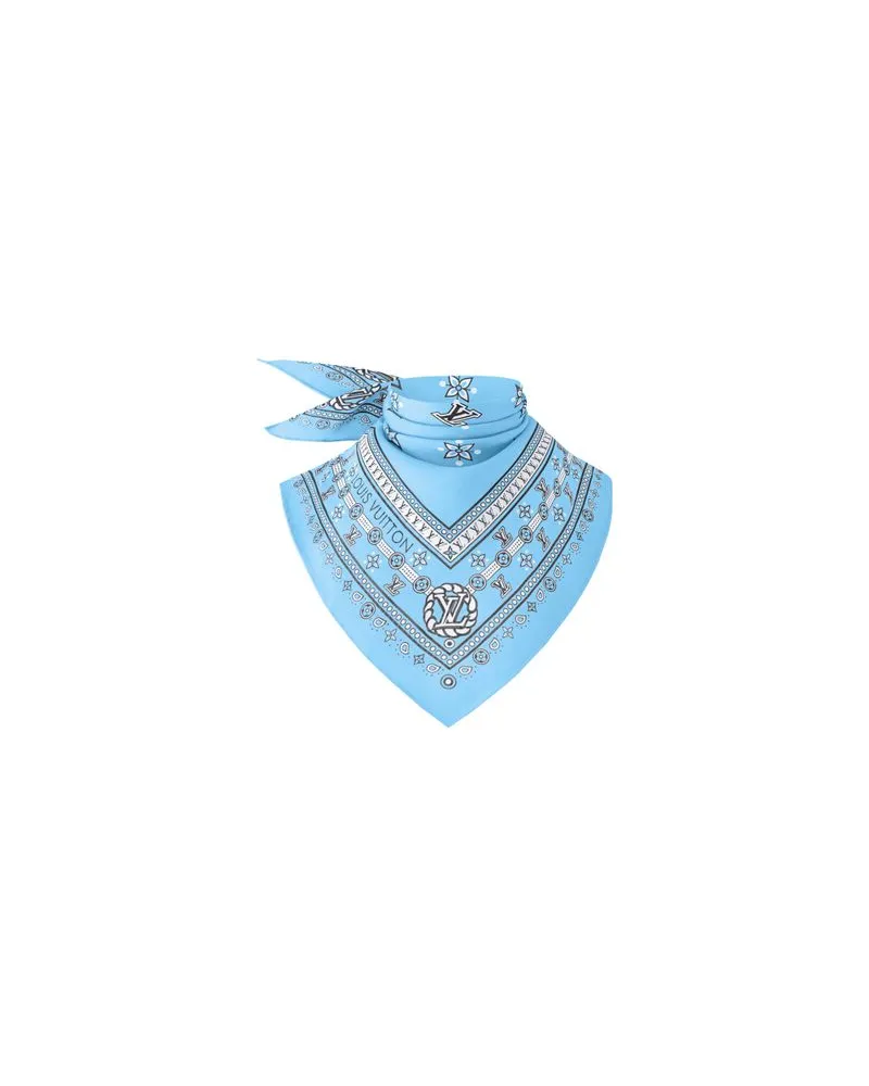 Louis Vuitton Gerader Mantel Blue