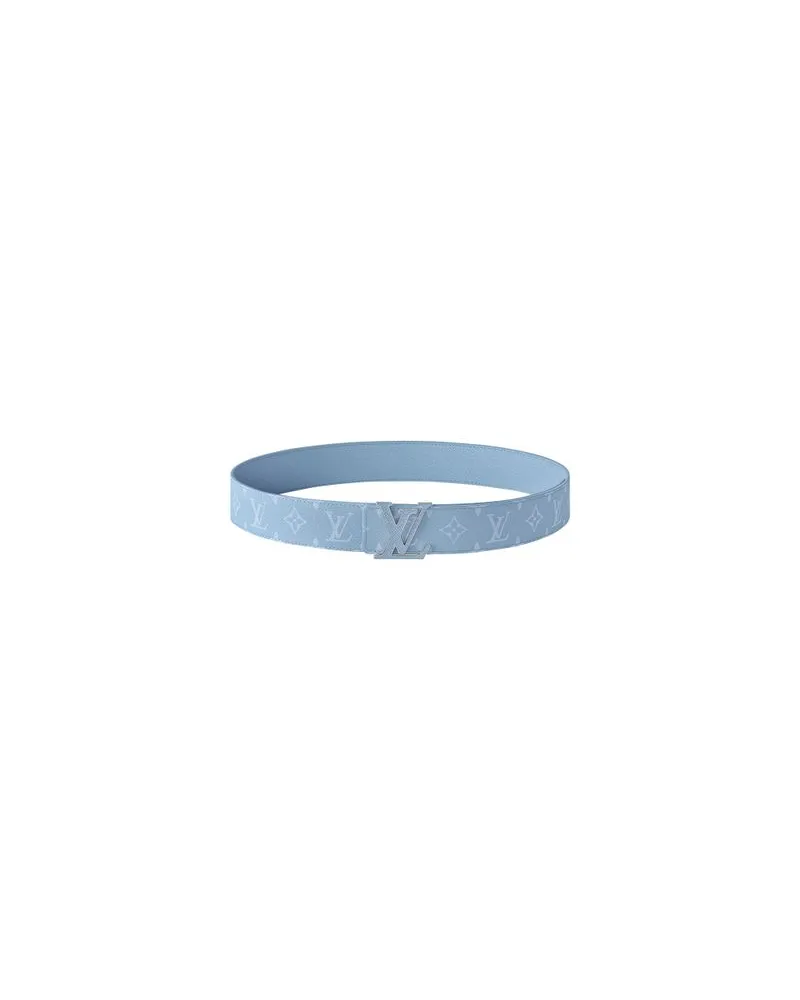 Louis Vuitton Gerader Mantel Blue
