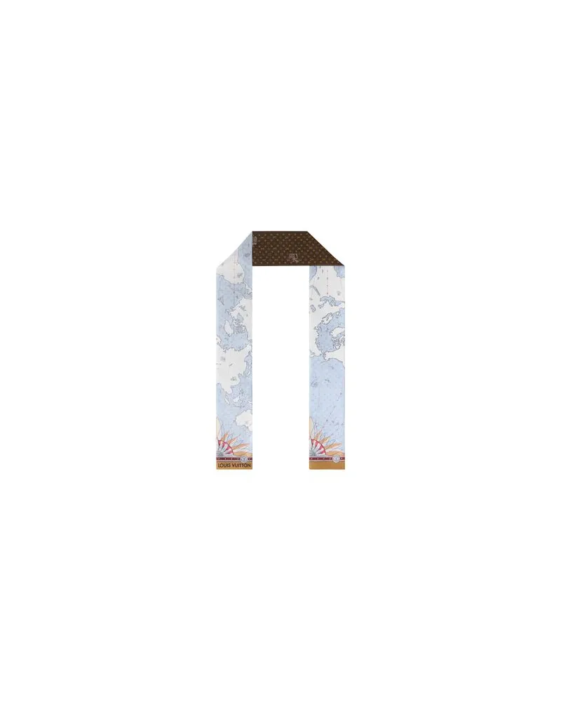 Louis Vuitton Gerader Mantel Blue