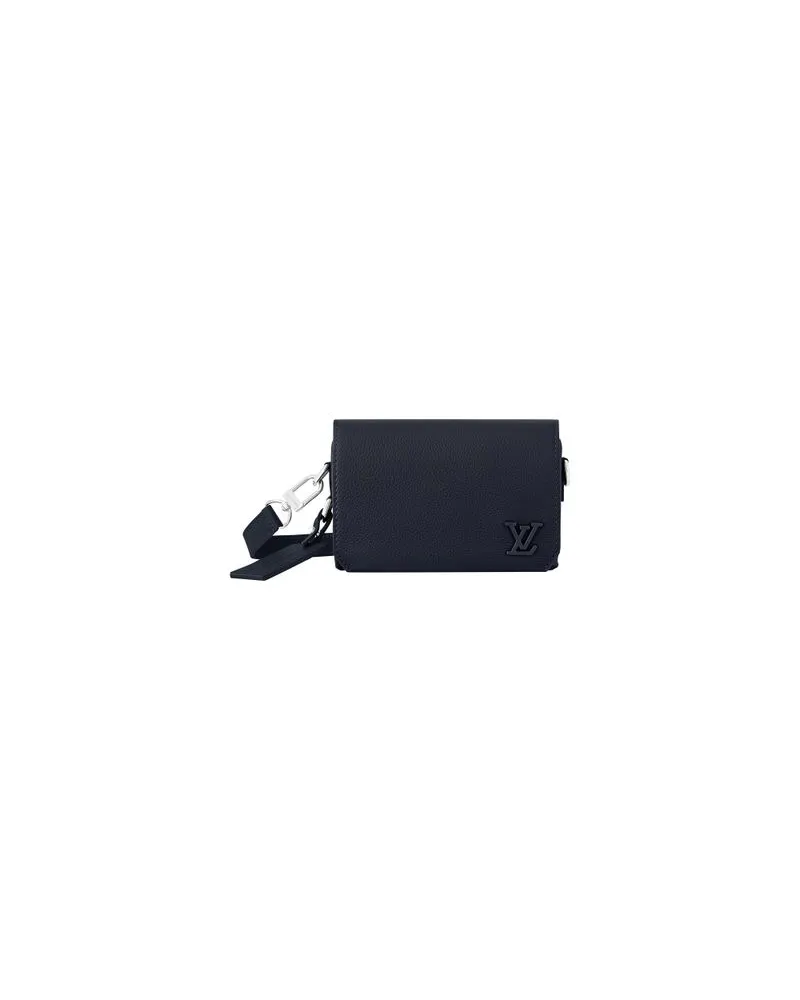 Louis Vuitton Gerader Mantel Blue