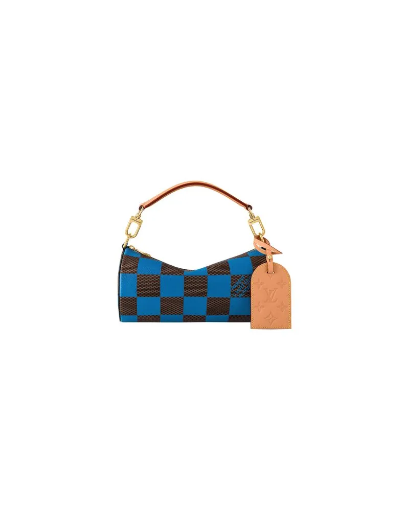 Louis Vuitton Gerader Mantel Blue