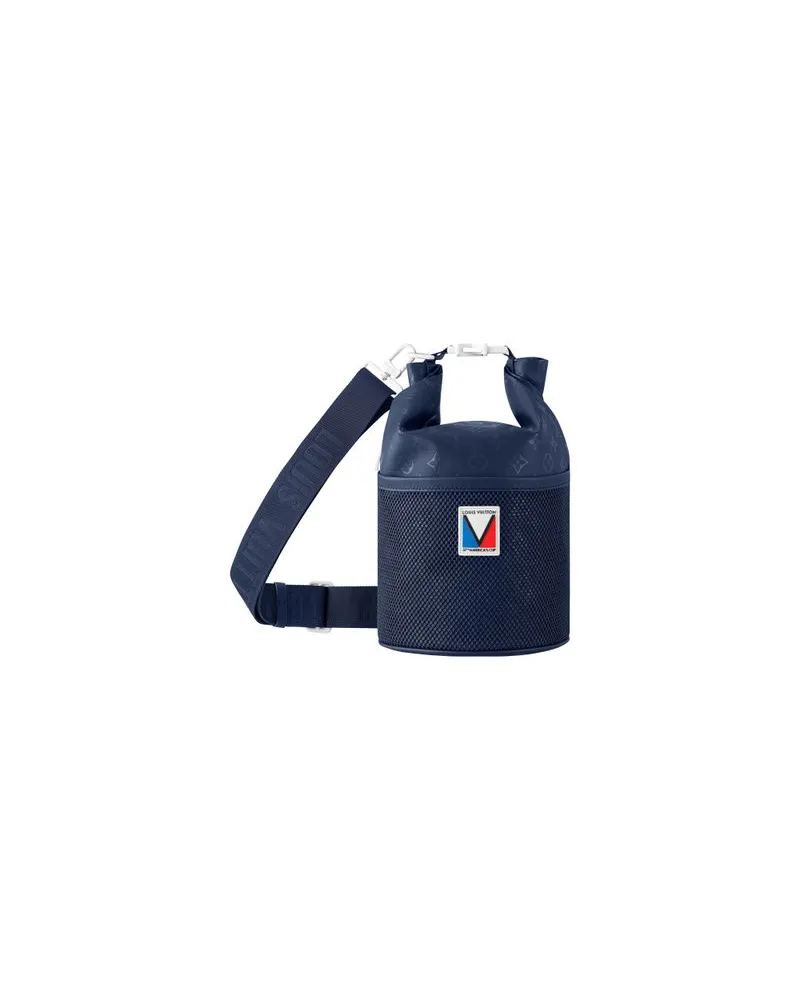 Louis Vuitton Gerader Mantel Blue