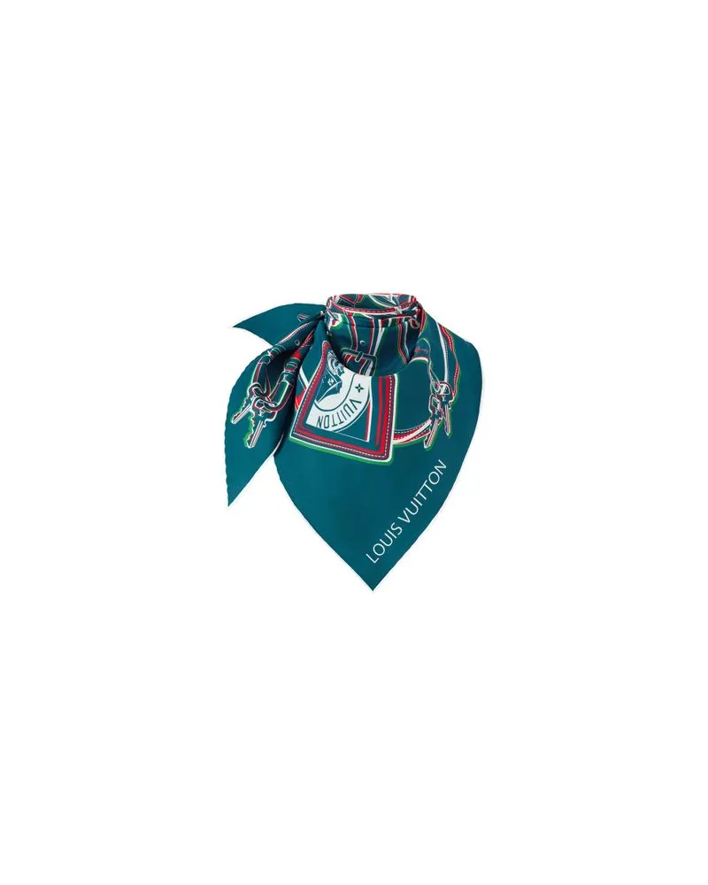 Louis Vuitton Gerader Mantel Blue