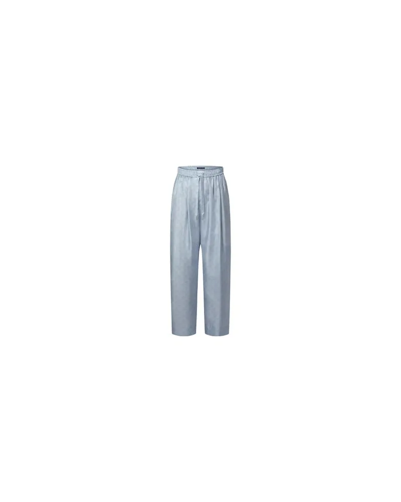 Louis Vuitton Gerader Mantel Blue