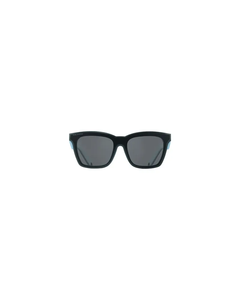Louis Vuitton Gerader Mantel Blue