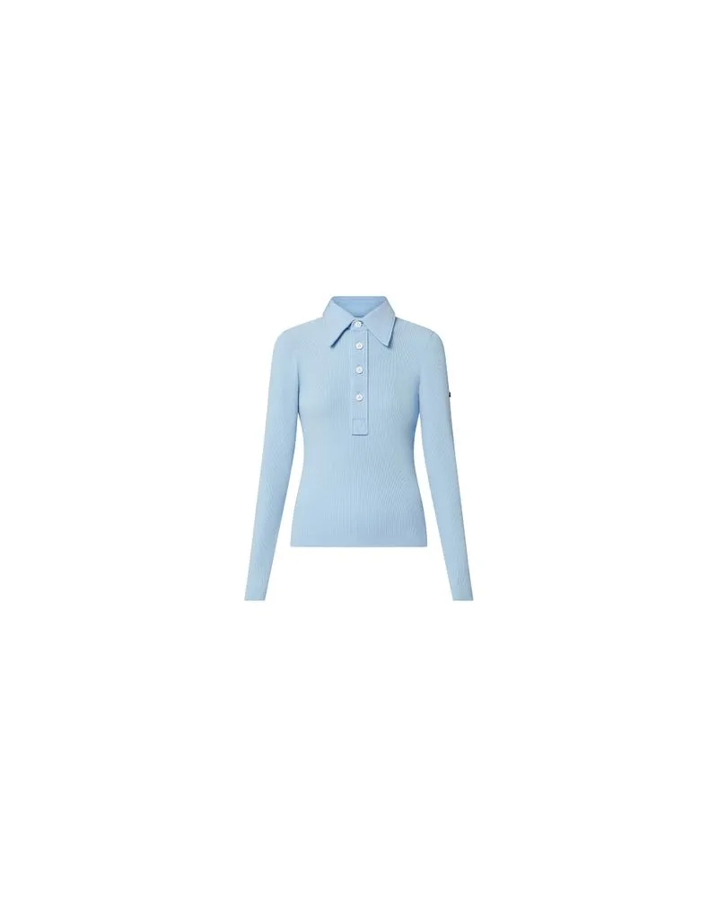 Louis Vuitton Gerader Mantel Blue