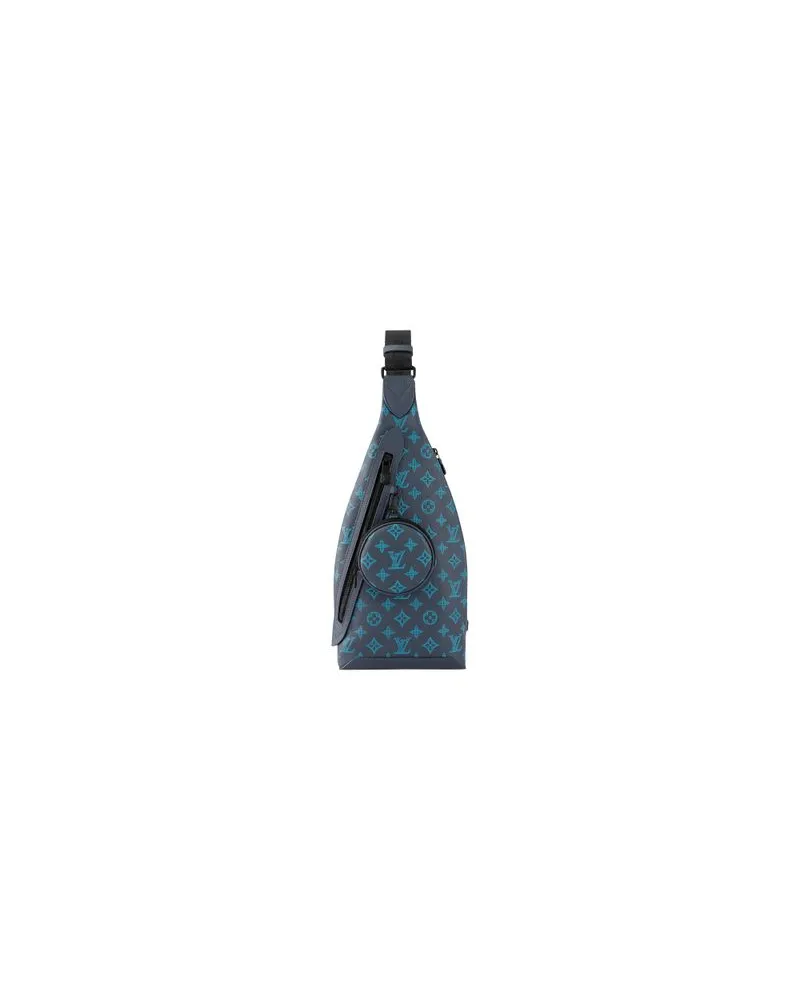 Louis Vuitton Gerader Mantel Blue