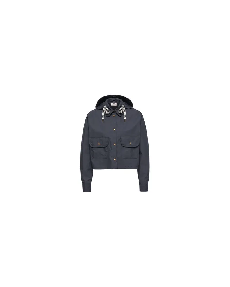 Louis Vuitton Gerader Mantel Blue