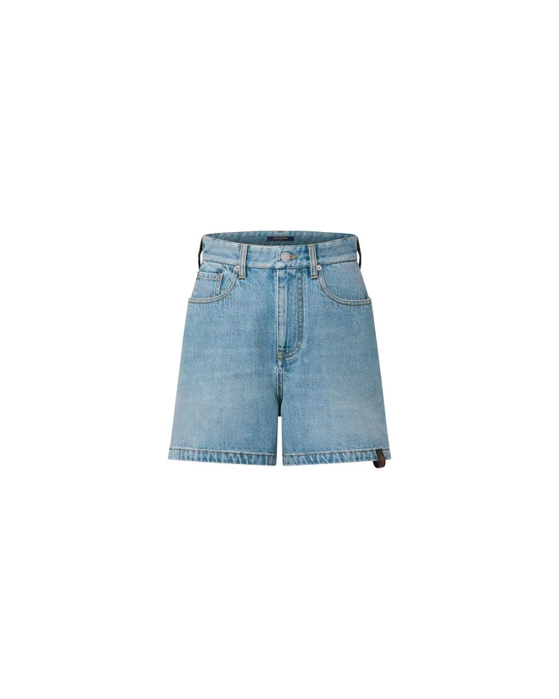 Louis Vuitton Gerader Mantel Blue