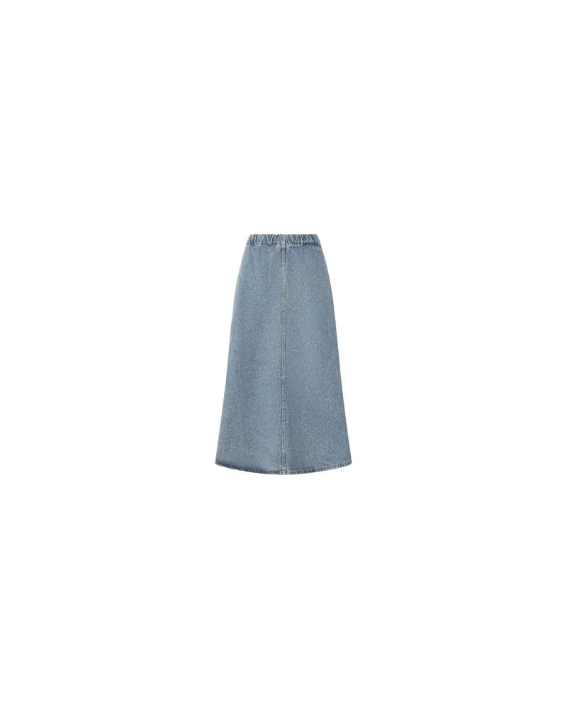 Louis Vuitton Gerader Mantel Blue