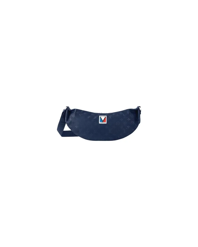 Louis Vuitton Gerader Mantel Blue