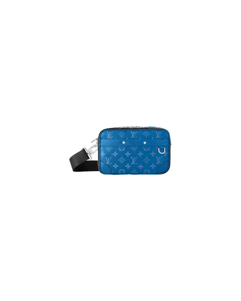 Louis Vuitton Gerader Mantel Blue