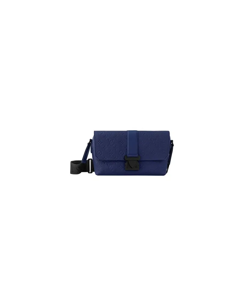 Louis Vuitton Gerader Mantel Blue