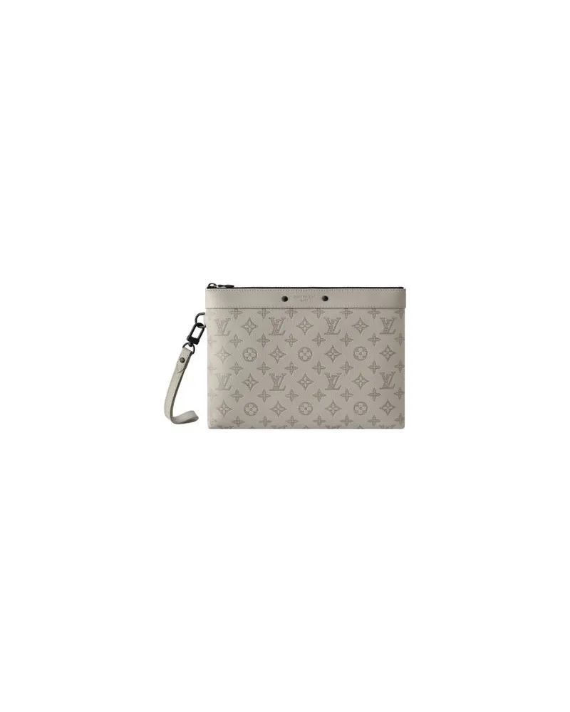 Louis Vuitton Gerader Mantel Blue