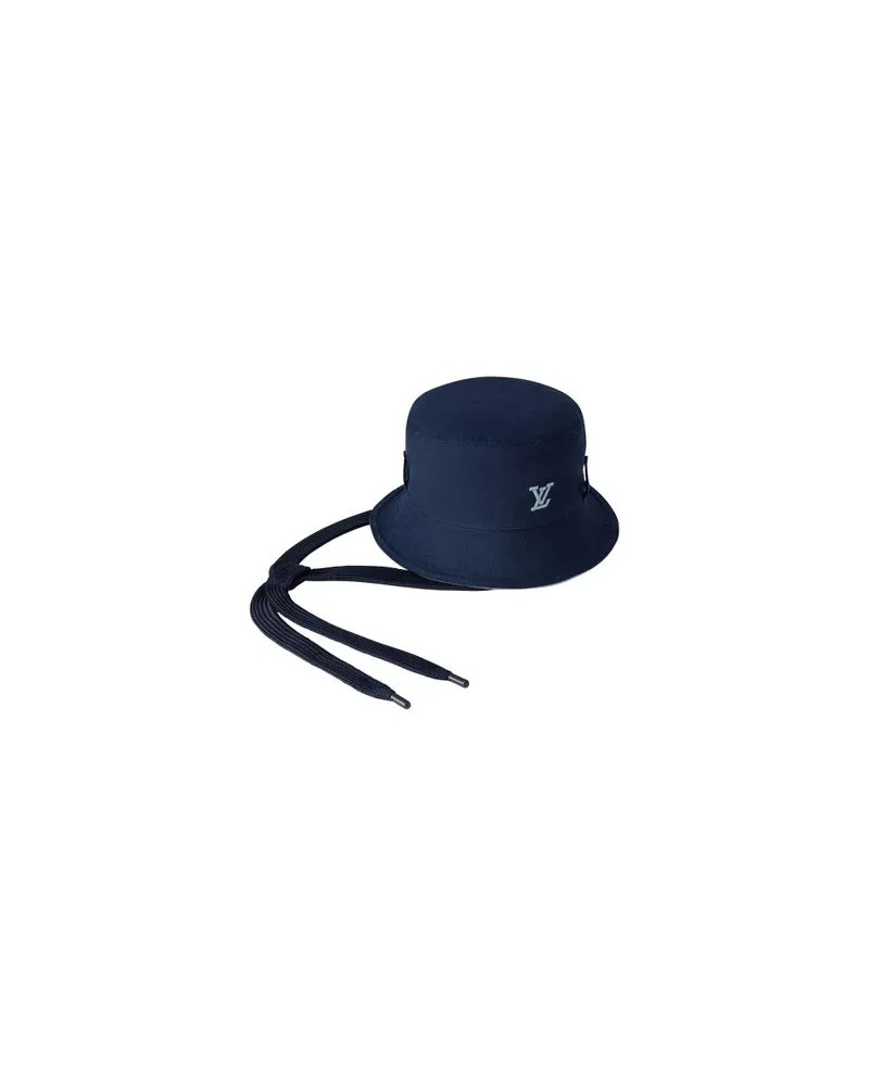 Louis Vuitton Gerader Mantel Blue