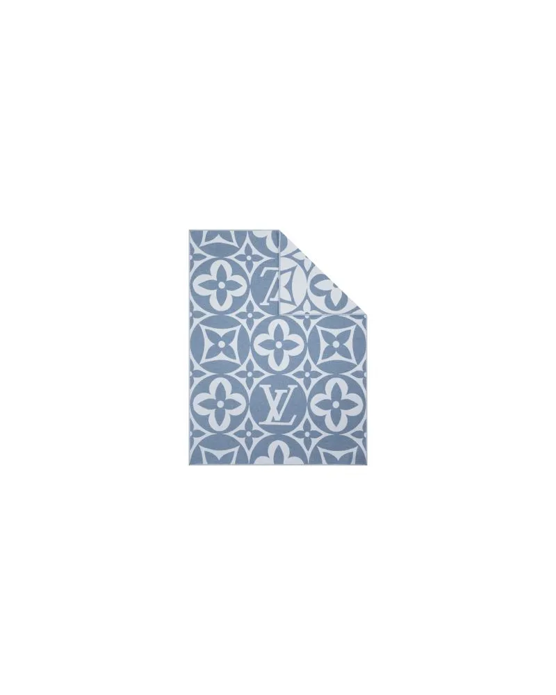 Louis Vuitton Gerader Mantel Blue
